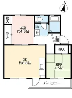 UR東豊中第二【1090404号室】の間取り