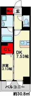 プレジデンス ざ旦過【12階】の間取り
