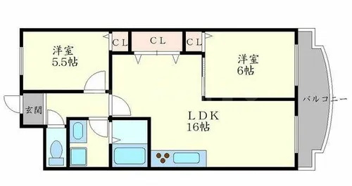 セントラルコートⅠ【6階】の間取り