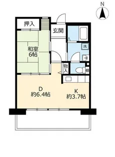 UR浜甲子園さくら街【0140202号室】の間取り