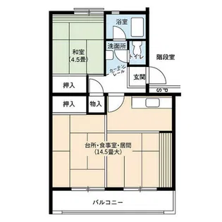 UR尾上【0070810号室】の間取り