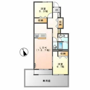 リバティー・M【1階】の間取り