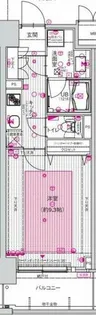 エスリード長堀タワー【504号室】の間取り