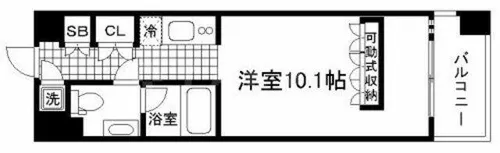 デュオン新大阪レジデンス【9階】の間取り