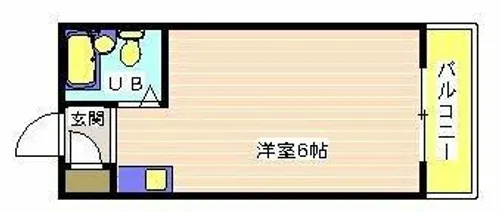 スカイコート【108号室】の間取り