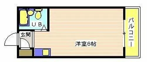 スカイコート【108号室】の間取り