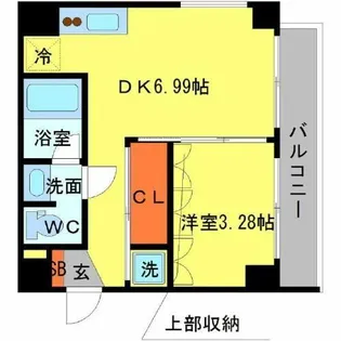 大阪府豊中市上新田4丁目【マンション】の間取り