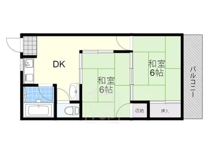 エルソフィア正雀1【3階】の間取り
