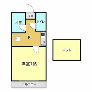 アイリス八幡【1階】の間取り
