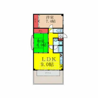 ピュアコート【2階】の間取り