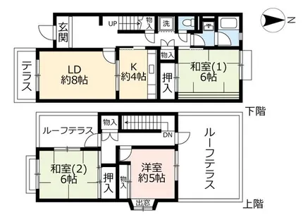 UR藤沢台第五【0000412号室】の間取り