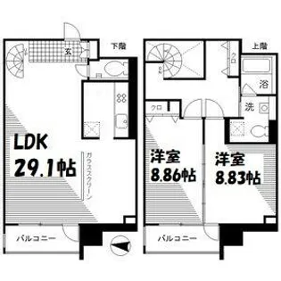 レジディア東桜Ⅱ【14階】の間取り