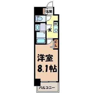 ファスティーナ志賀本通【9階】の間取り