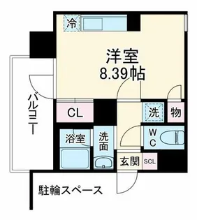 METROSA南森町(メトローサ南森町)【7階】の間取り