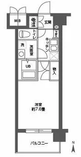 CASSIA高井田NorthCourt【8階】の間取り