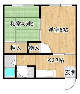 布屋荘【10号室】の間取り