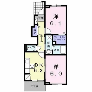 アークラム【1階】の間取り
