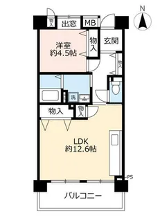 URアーバンラフレ志賀【0050607号室】の間取り