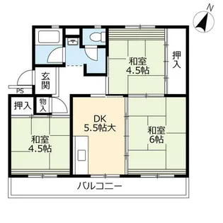 UR梅ノ木【0130303号室】の間取り