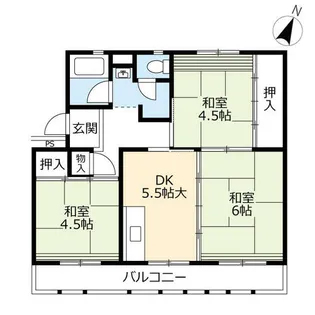 UR梅ノ木【0130305号室】の間取り