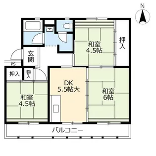 UR梅ノ木【0130401号室】の間取り