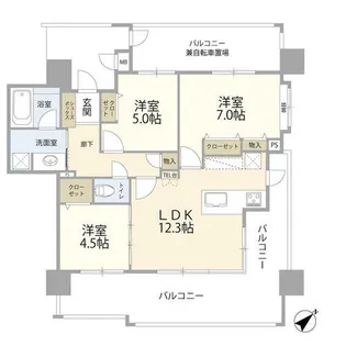 エイルマンション博多駅(0004340)【6階】の間取り