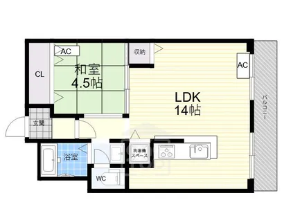 ハイツ穂積【3階】の間取り