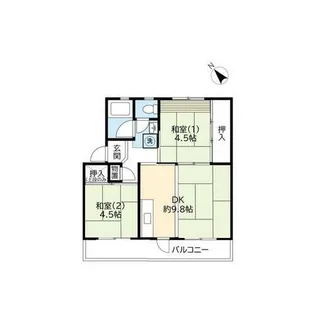 URひよどり台【1070303号室】の間取り