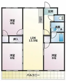 メゾンエスペランス【406号室】の間取り