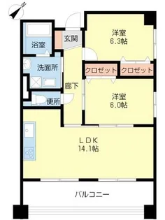 テオリア【201号室】の間取り
