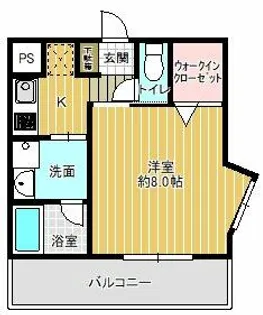 セルシール木川【3階】の間取り