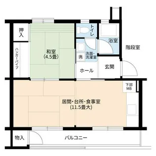 UR相生山【0180503号室】の間取り