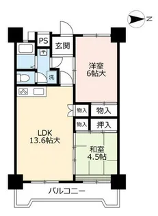 UR都通【0010804号室】の間取り