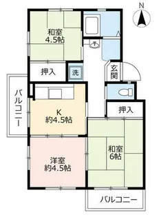 UR藤山台【3330201号室】の間取り