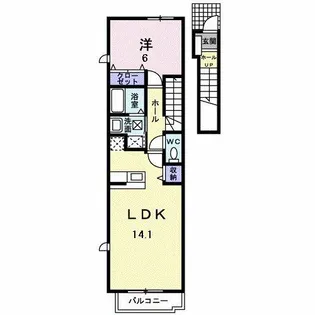 パーク・イーストⅡ【2階】の間取り