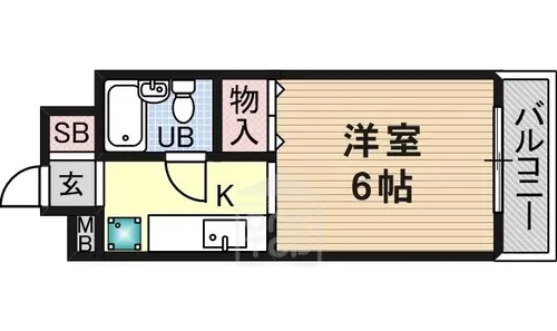 イーストヴィレッジ茨木【2階】の間取り