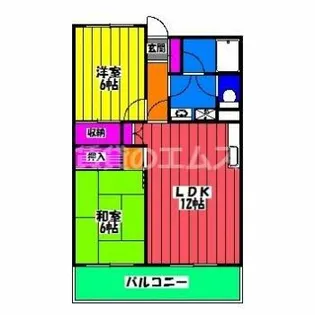 グルーリャ大和【2階】の間取り
