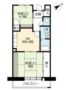 URアーベイン東三国【0040202号室】の間取り