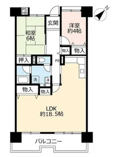 UR武庫川【0290405号室】の間取り