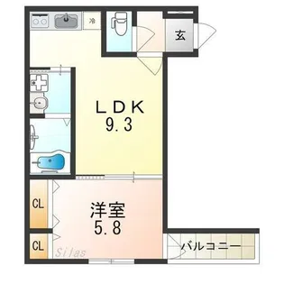 フジパレス堺大浜中町Ⅱ番館【2階】の間取り
