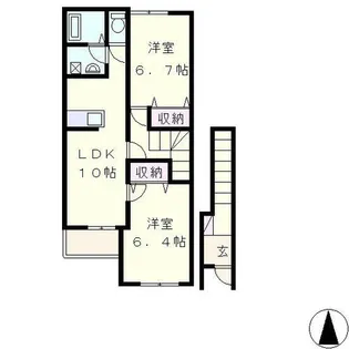レガート【2階】の間取り