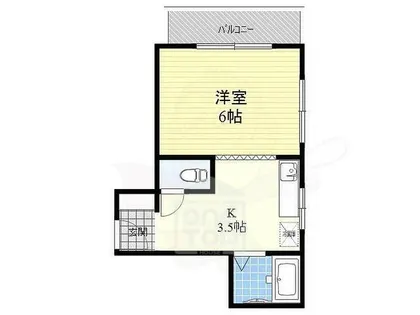 ツインハイツ上中条【3階】の間取り