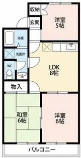 ジョイフル朝日【203号室】の間取り