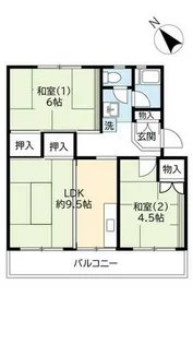 UR南花台【0280304号室】の間取り