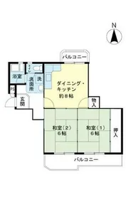 UR泉南尾崎【0100403号室】の間取り