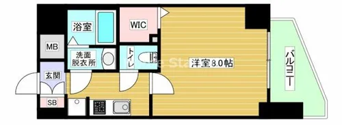 大阪府大阪市福島区吉野2丁目【マンション】の間取り