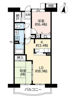 URアーバンラフレ小幡【0020207号室】の間取り