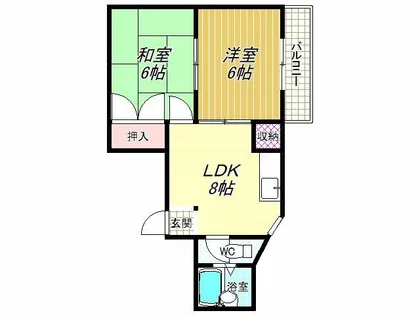 サンドリーム【2階】の間取り