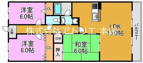 ブランチ913【5階】の間取り