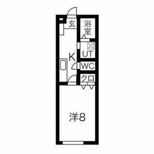 レクール大江【1階】の間取り